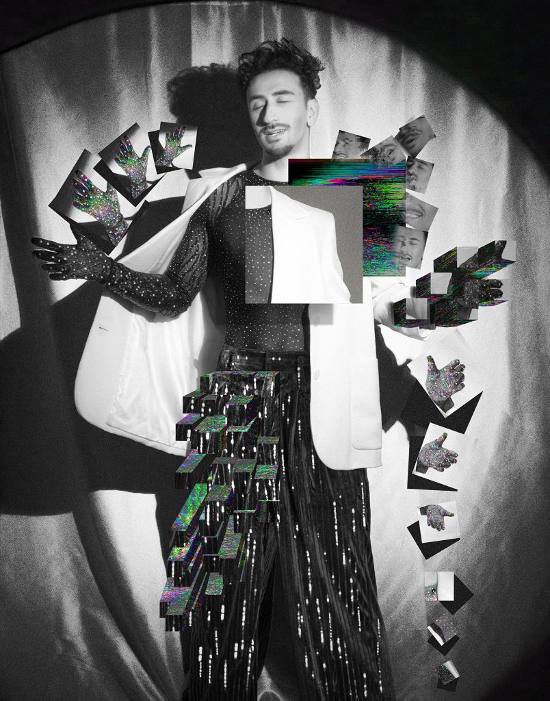 Hello Digital Sunshine series — ‘I Can't Give Us Enough To Be Loved.’ A vulnerable self-portrait showing the model’s obsession with digital approval.